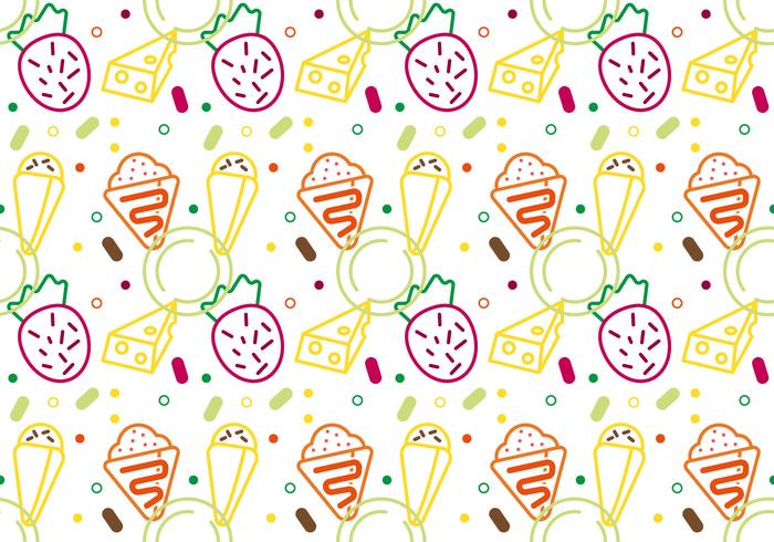 Free Crepes Pattern 2 vector