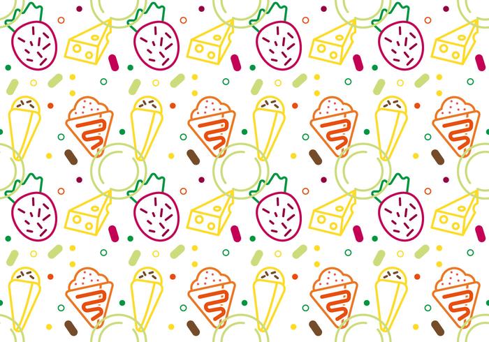 Free Crepes Pattern 2 vector