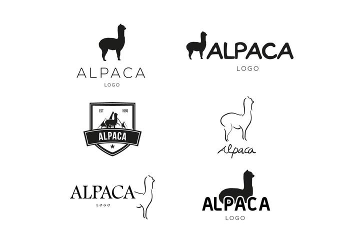 Logotipo De La Alpaca Vector