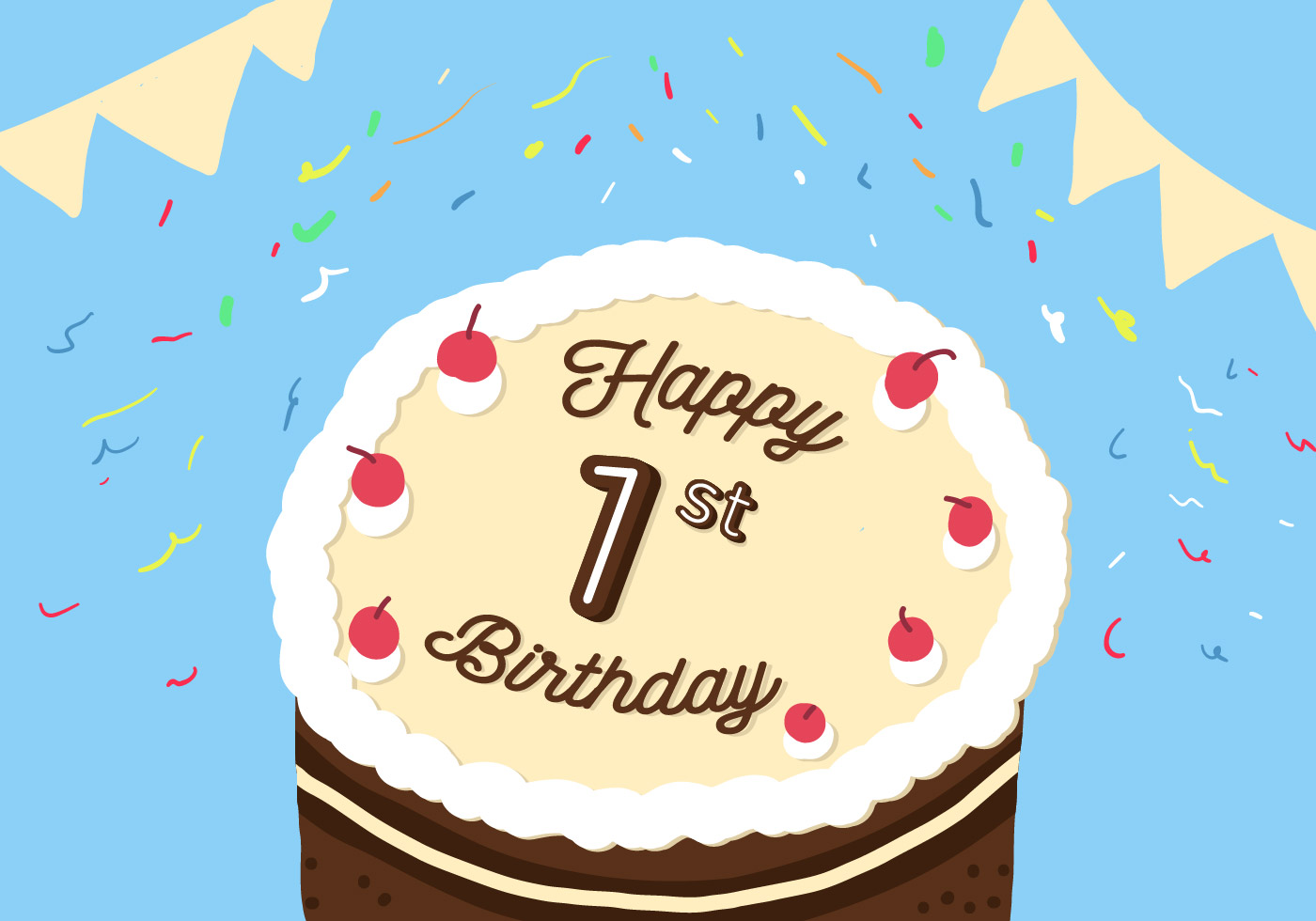 Download 1st Birthday Vector - Download Free Vector Art, Stock ...