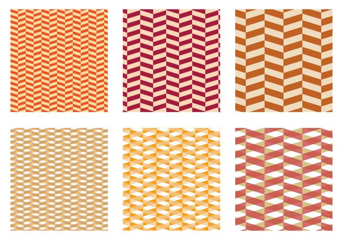 Herringbone Pattern Yellow Vector