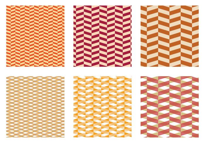 Herringbone Pattern Yellow Vector