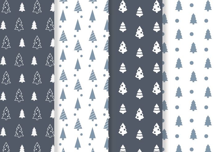 Free Christmas Tree Pattern Vector