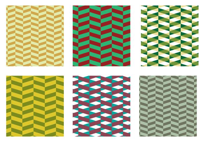 Herringbone Pattern Green Vector