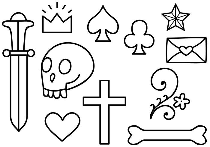 Free Old School Tattoo 2 Vectors