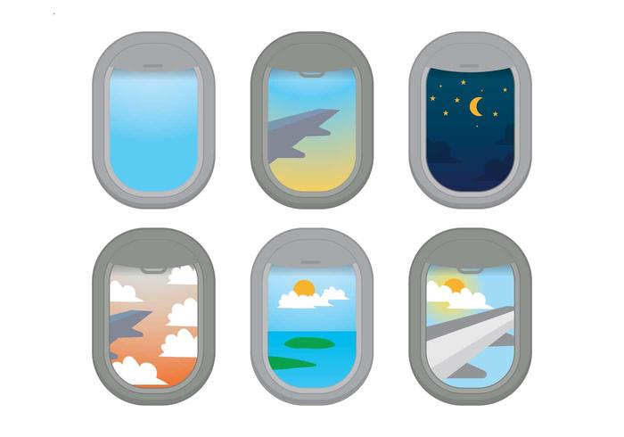 Plane Window Vector