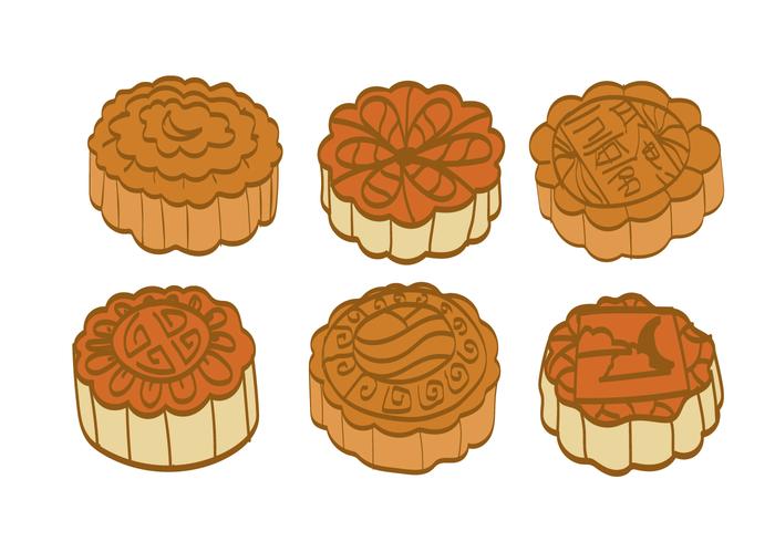 Moon Cake Vector