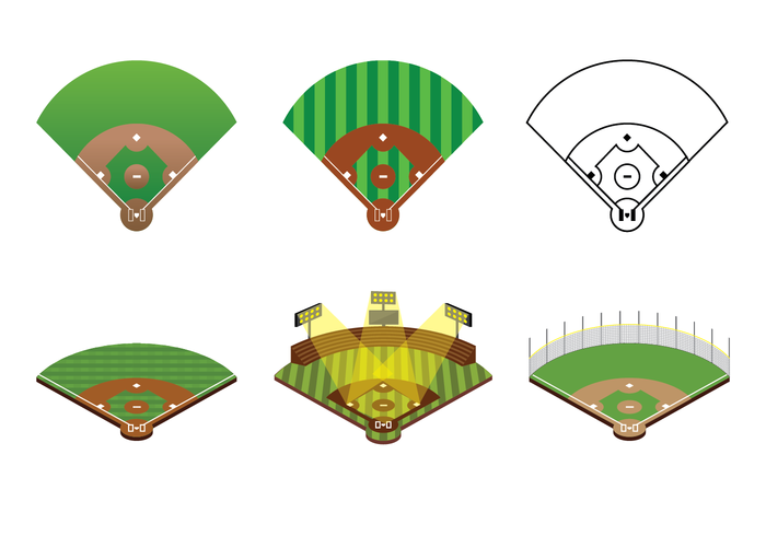 Free Baseball Diamond Vector