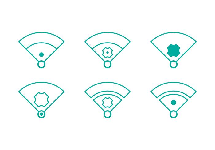 Free Baseball Vector Icon Illustrations 1
