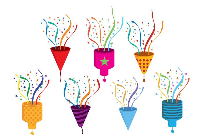 Party Popper Vector 102165 Vector Art at Vecteezy