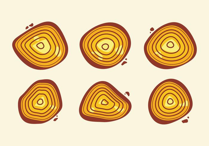 Free Tree Rings Vector Illustration 11