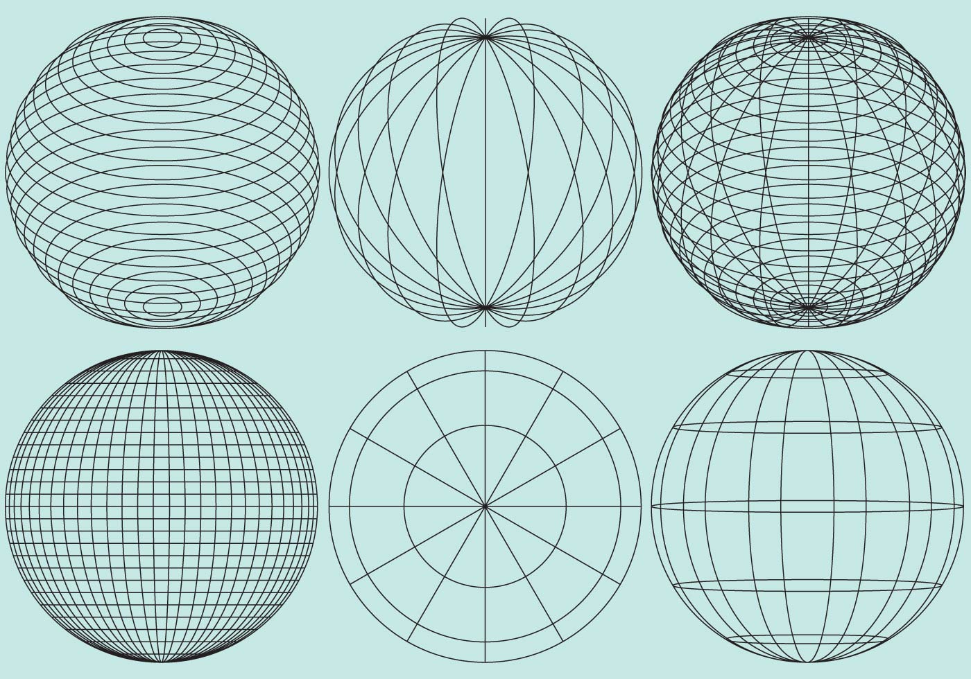 Globe Grids 102184 Vector Art at Vecteezy