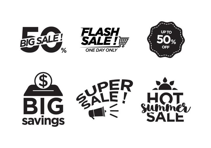 Vector Sale Symbols 