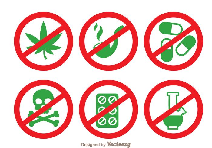 No Drugs Vector