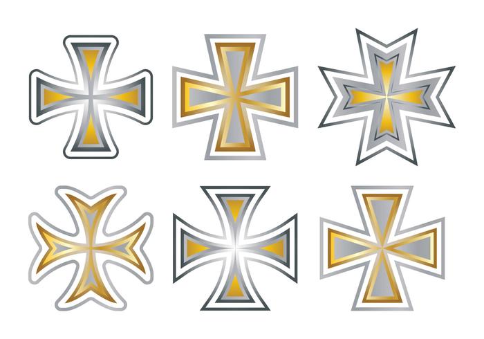 Maltese and Iron Cross Vector