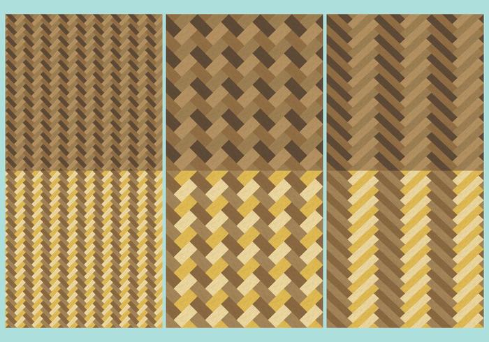 Texturas de madera de espiga de pez vector