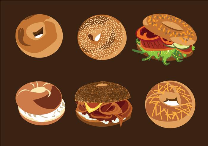 Bagel Bread Vectors