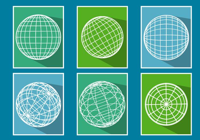 Globe Grid Vectors