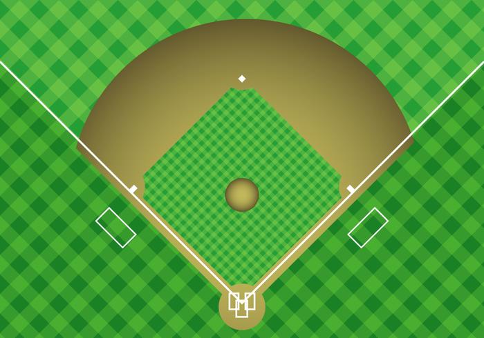 Free Baseball Arial View Vector