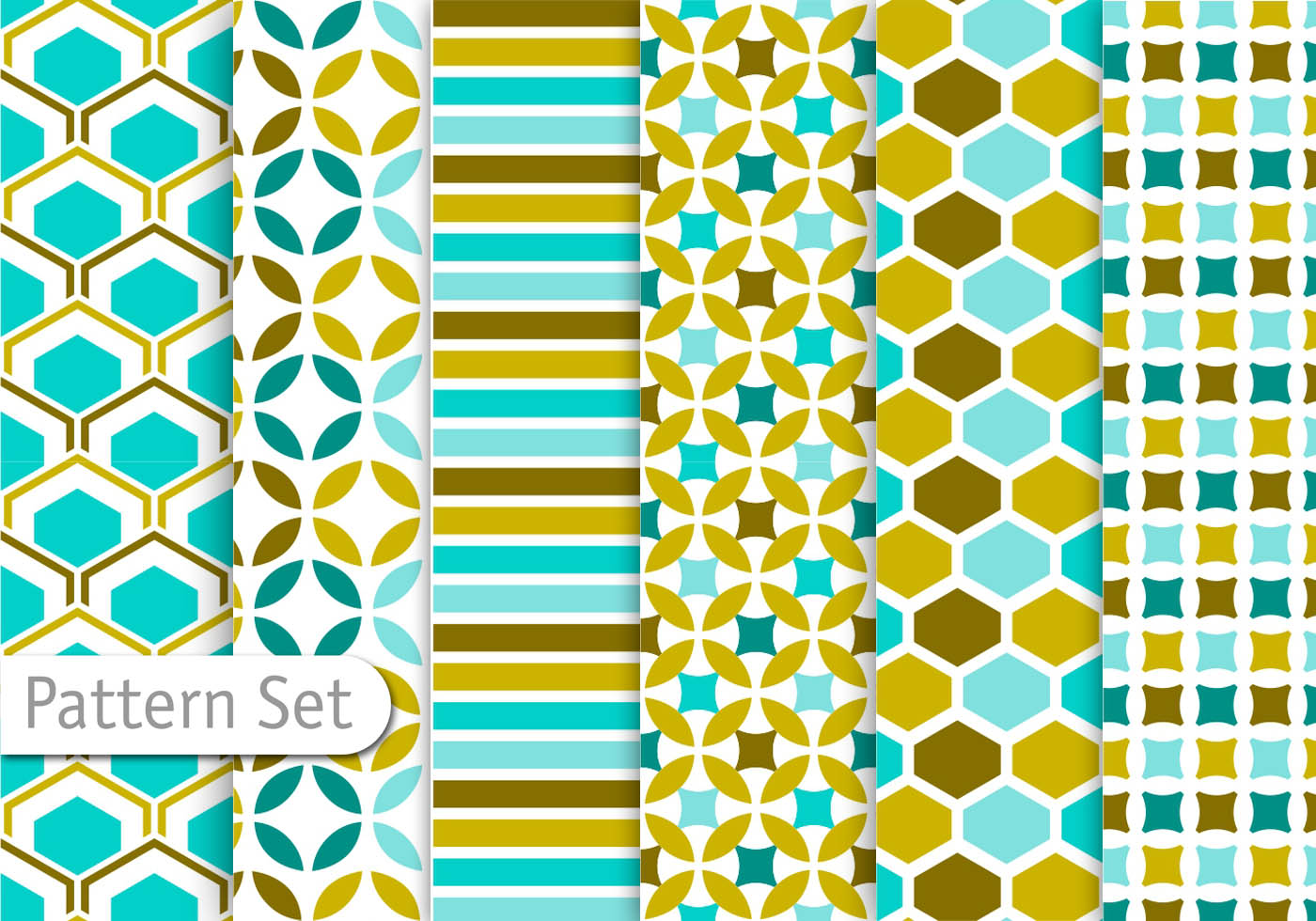 Decorative Abstract Pattern Set Download Free Vectors 