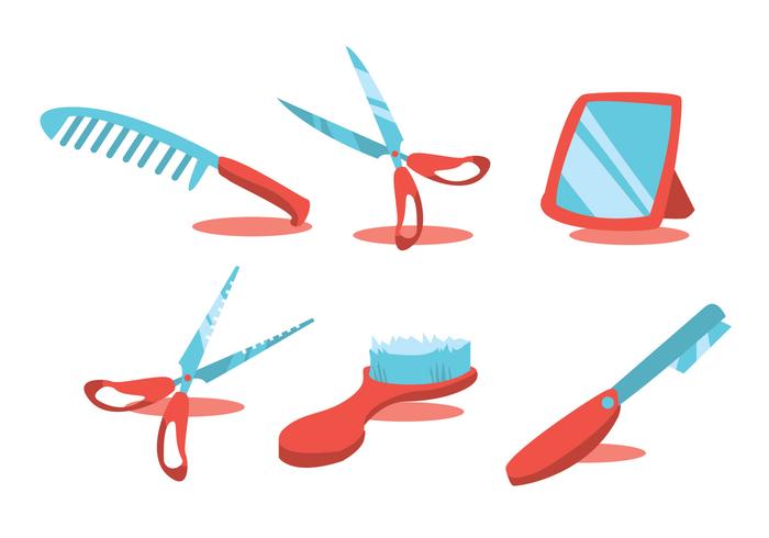 Barber Tools Vector Set