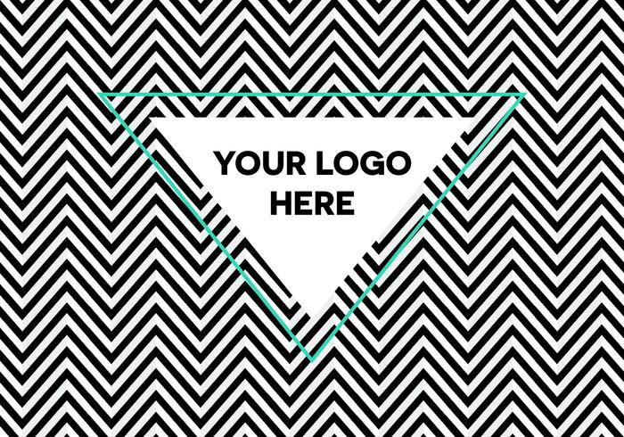 Free Optical Illusion Herringbone Logo Background vector