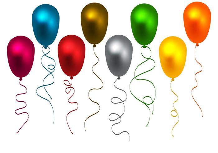 Free Colorful Balloons Vector