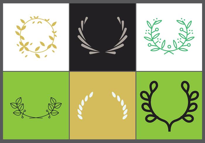 Olive Wreath Vector Set 2 Olive Wreath Vector Set 2