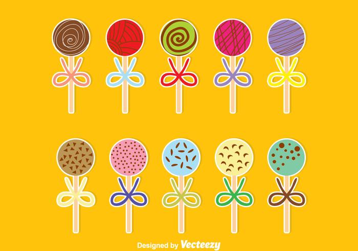 Sweet Cake Pops vector