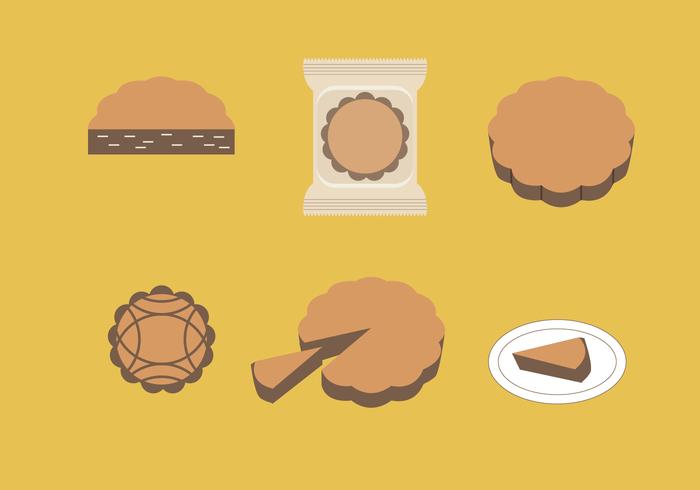 Mooncake Vector Illustrations Mooncake Vector Illustrations