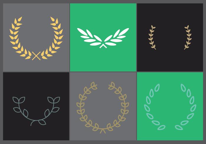 Olive Wreath Vector Set 1 - Download Free Vector Art, Stock Graphics