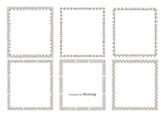 Hand Drawn Style Frame Set Hand Drawn Style Frame Set