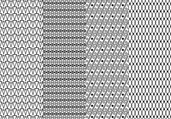 Free Black And White Geometric Pattern vector