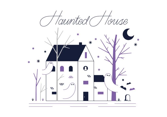 Free Hunted House Vector