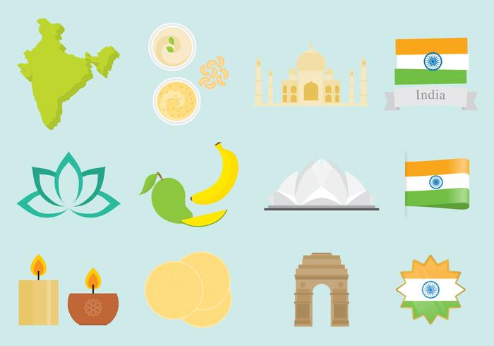 India Icons vector