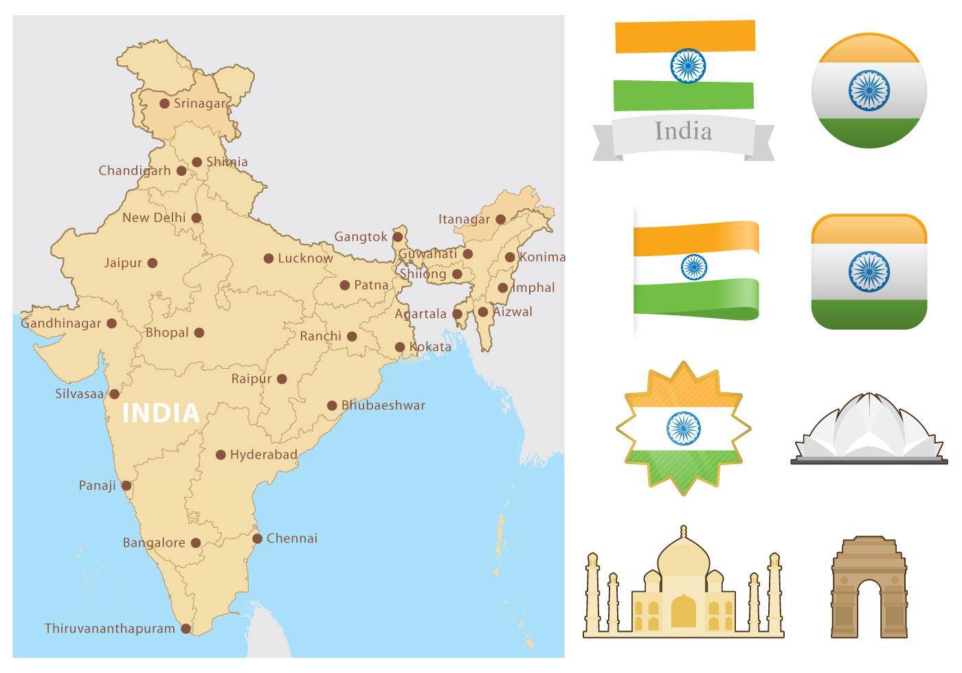 India Map 102779 - Download Free Vectors, Clipart Graphics & Vector Art