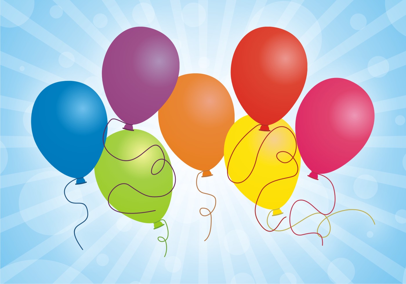 Download Set Of Balloons Free Vector - Download Free Vectors ...