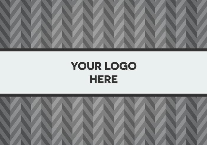 Fondo de logotipo de Grey Herringbone gratis vector