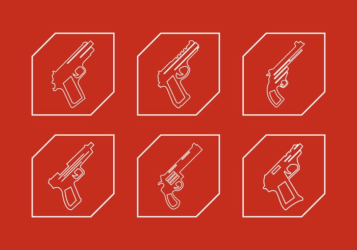 Vector Set of Glocks Vector Set of Glocks