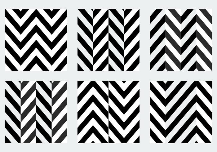 Black and White Herringbone Patterns vector