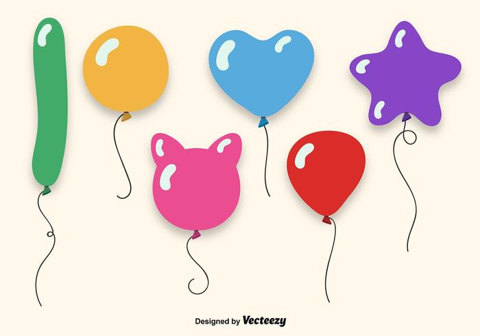 Globos coloridos conjunto vector