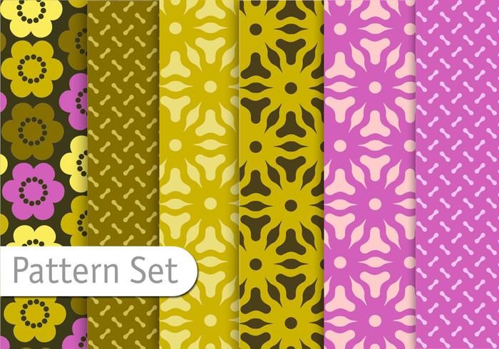 Floral Geometric Pattern Set Floral Geometric Pattern Set