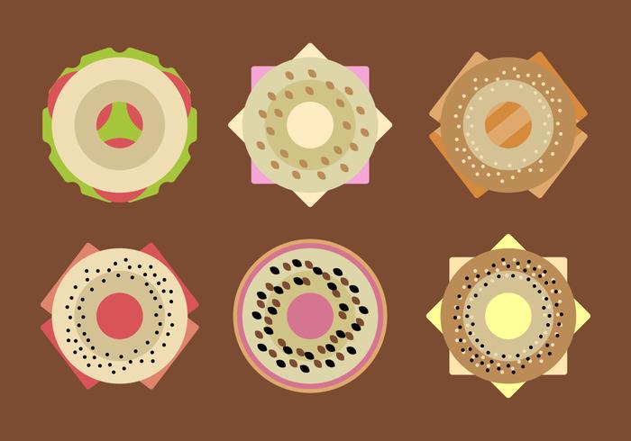 Free Filled Bagels Vector