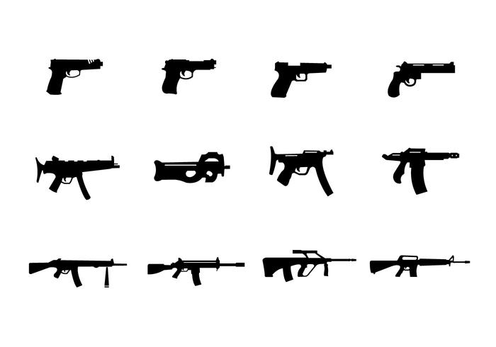 Vector Set of Glocks Vector Set of Glocks