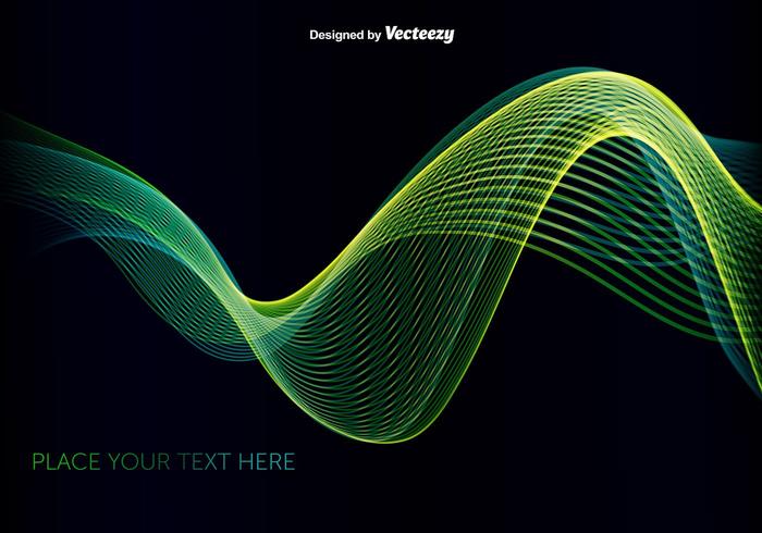 Abstract greenblue wave vector