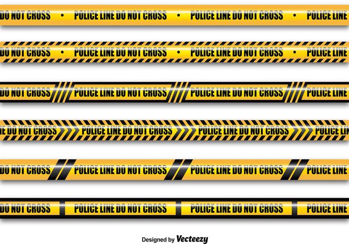 Yellow police lines Yellow police lines