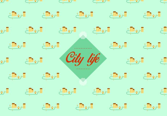 City pattern background vector