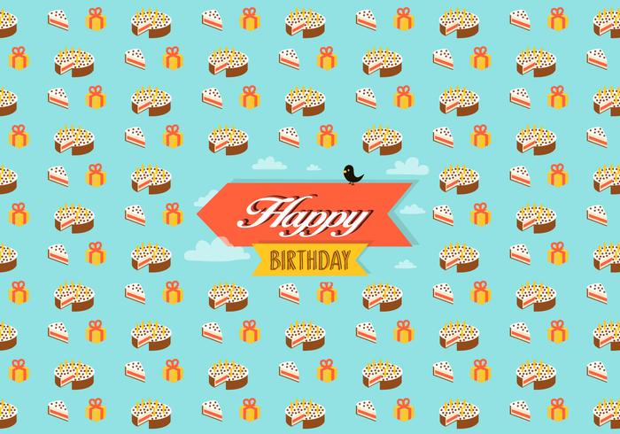 Birthday pattern background