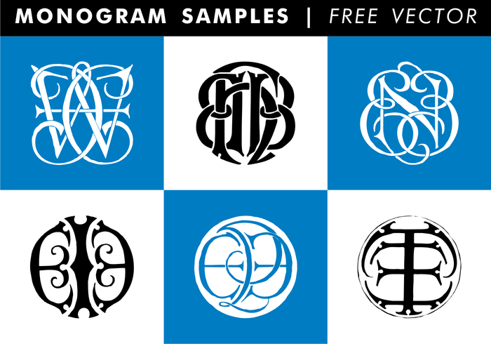 Monogram Samples Free Vector