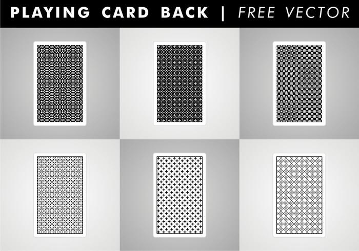 Playing Card Back Free Vector